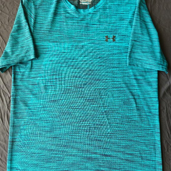mens Under Armour performance Vanish t shirt LARGE Seamless Moisture wicking - Picture 3 of 9